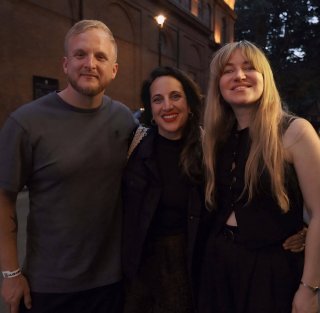 Dave Landers and Jo Perry with Olha Bilozir